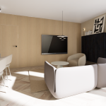 Open space koncept dnevnog boravka, blagovaonice i kuhinje