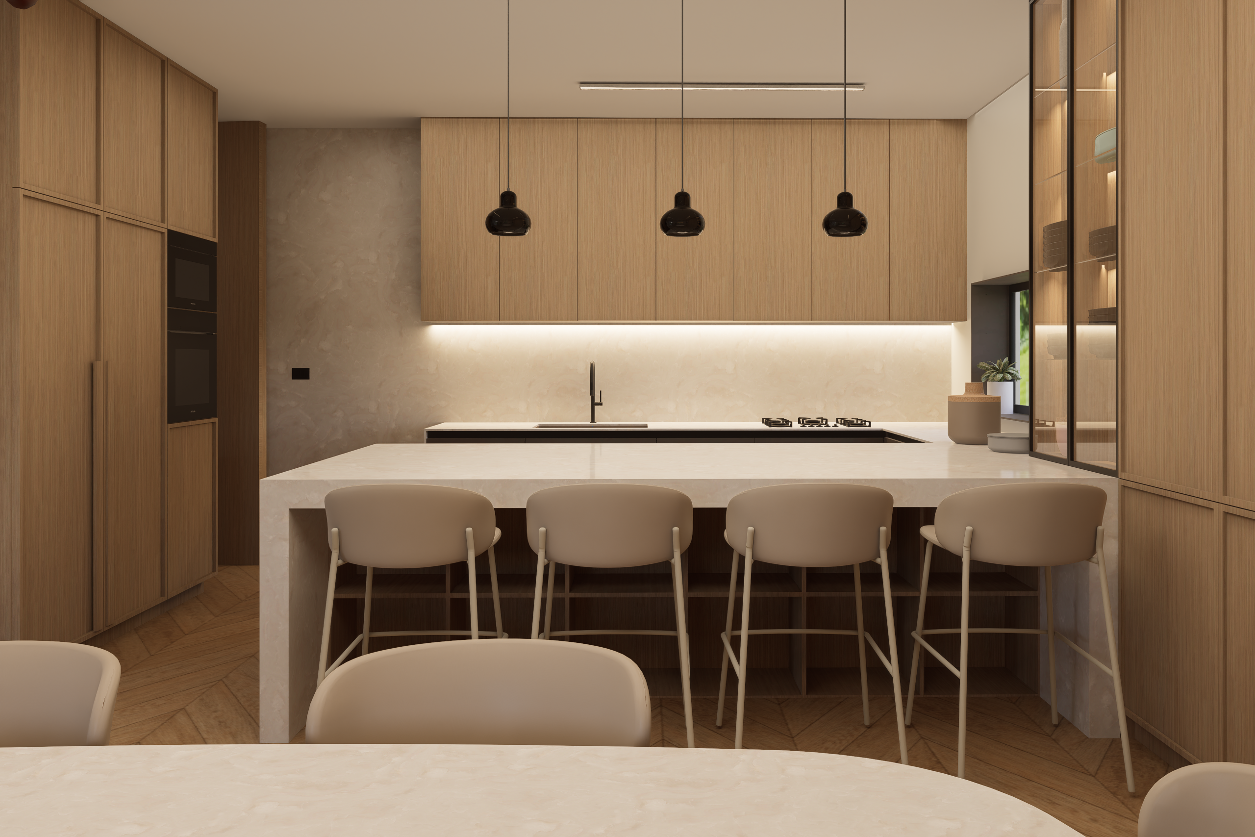 3D vizualizacija kuhinje prilikom dizajna interijera