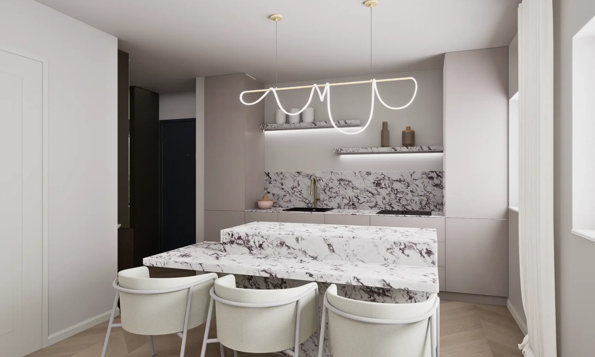 Dizajn interijera i 3D vizualizacija - Kuhinja
