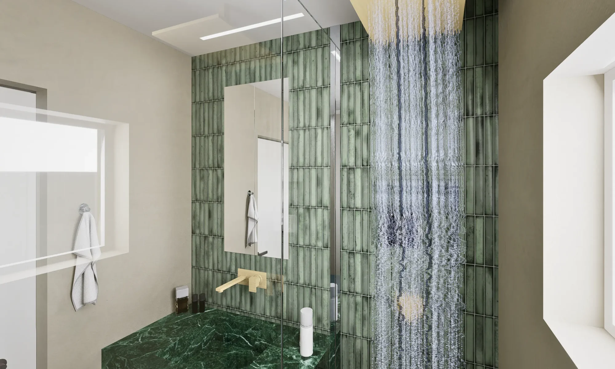 Dizajn interijera i 3D vizualizacija - Kupaonica 2